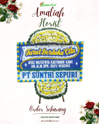 Papan Bunga Duka di Sukadamai